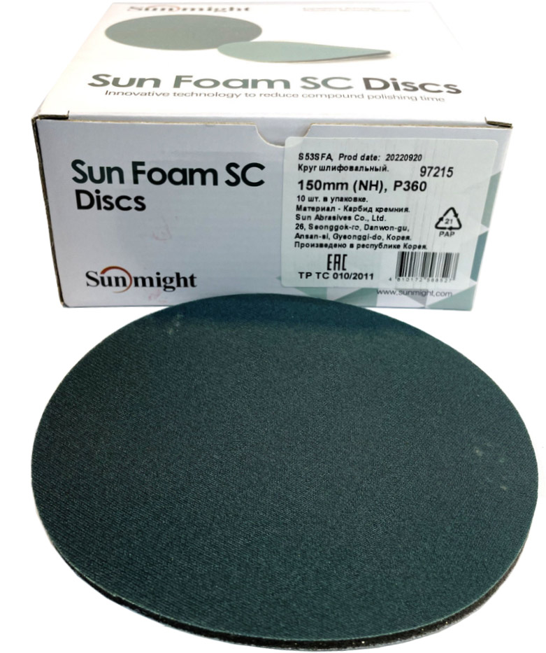 Фото Sunmight Шлифовальные круги SUNFOAM SC S53SF D150 SMT-SUNFOAM SC S53SF 150 SMT-97217