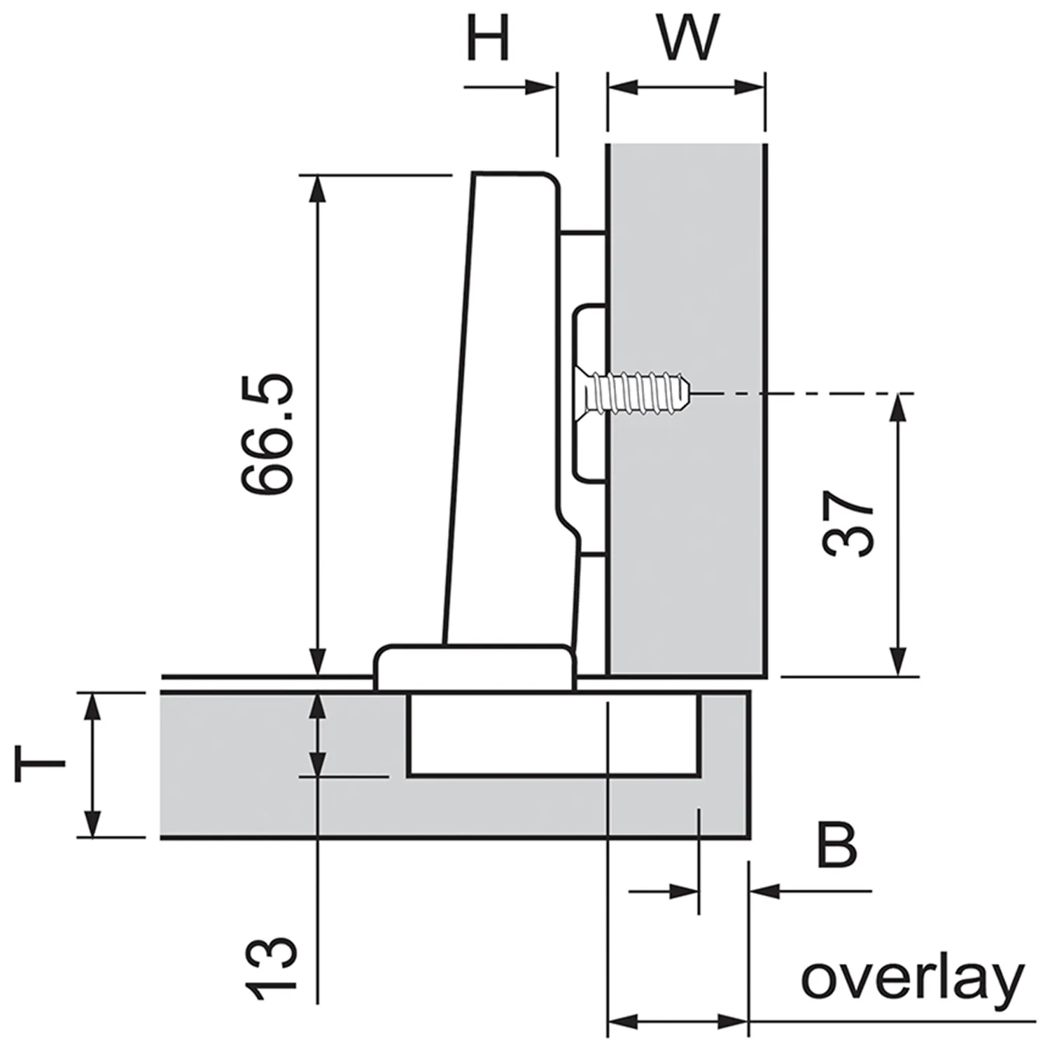 Фото Петля с доводчиком BLUM CLIP top BLUMOTION 110° BLUM 71B3550 