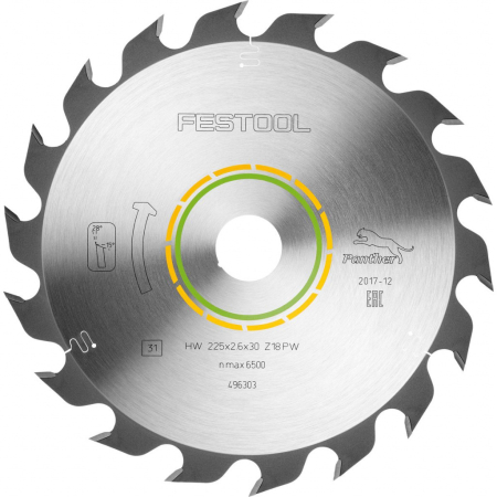 Фото Festool Пильный диск 225x2,6x30 PW18 FST-496303 