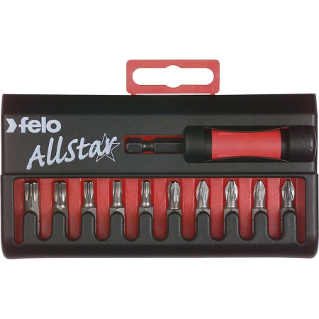 Фото Felo Набор бит AllStar Industrial PZ/PH с битодержателем FeloStar, 11 ед FLO-02090216 