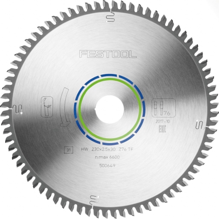 Фото Festool Пильный диск 230x2,5x30 TF76 FST-500649 