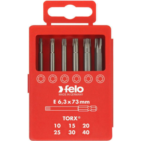 Фото Felo Набор бит Profi Industrial TORX 73 мм, 6 ед FLO-03691716 