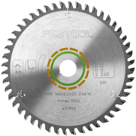 Фото Festool Пильный диск 160x2,2x20 W48 FST-491952 