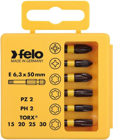 Фото Felo Набор бит Profi Impact TORX 50 мм, 6 ед FLO-03691546 