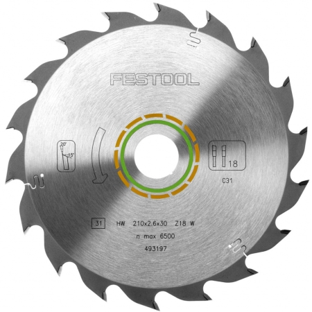 Фото Festool Пильный диск 210x2,6x30 W18 FST-493197 