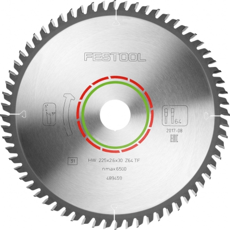 Фото Festool Пильный диск 225x2,6x30 TF64 FST-489459 