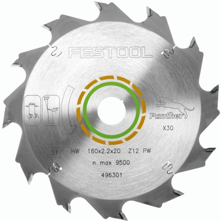 Фото Festool Пильный диск 160x2,2x20 PW12 FST-496301 