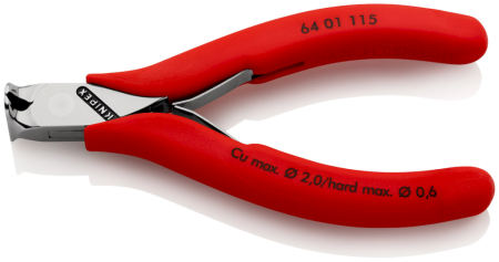 KNIPEX Кусачки торцевые для электроники 115 мм