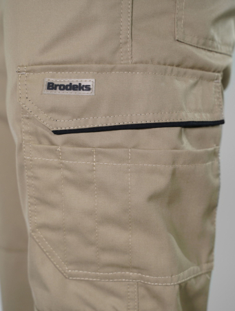 Brodeks Брюки мужские летние KS 301 бежевый, размер 46 Brodeks Брюки мужские летние KS 301 бежевый, размер 46