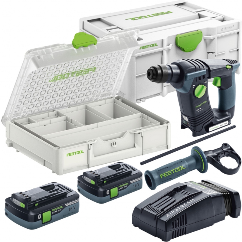 Festool Перфоратор аккумуляторный BHC 18 HPC 4,0 I-Plus Organizer Edition (577430RU)