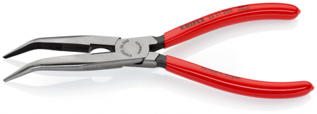 KNIPEX Длинногубцы длинные изогнутые с резцом 200 мм