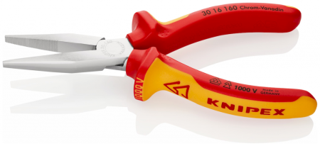 KNIPEX Длинногубцы плоские VDE 160 мм